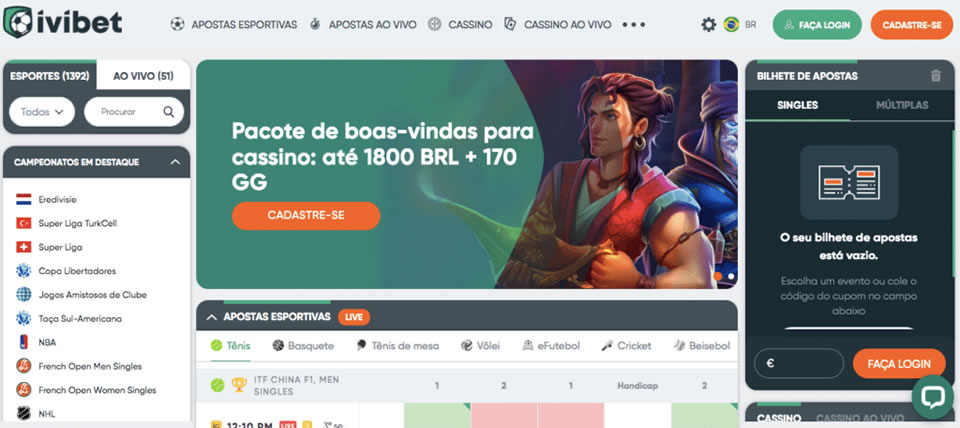 Site padrão que continua popular por oferecer vários tipos de jogos de azar online.